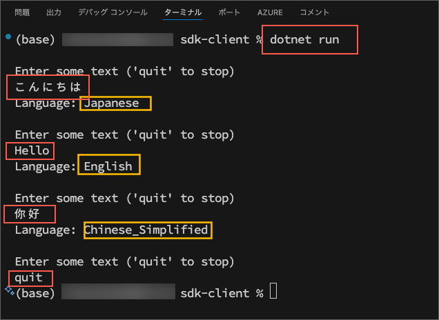 dotnet run